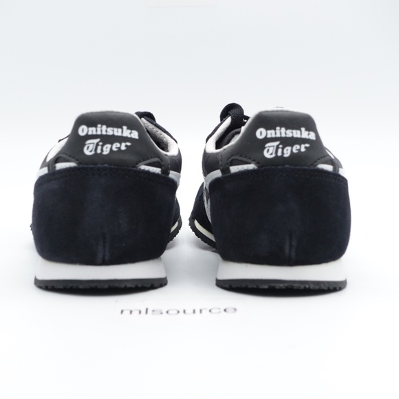 NEW Onitsuka Tiger Serrano Suede Sneakers D109L-9001 Black/White - Picture 5 of 7